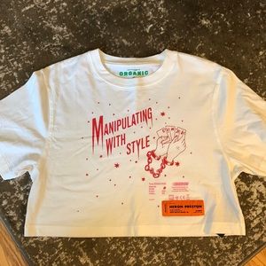 Heron Preston Crop White Tee